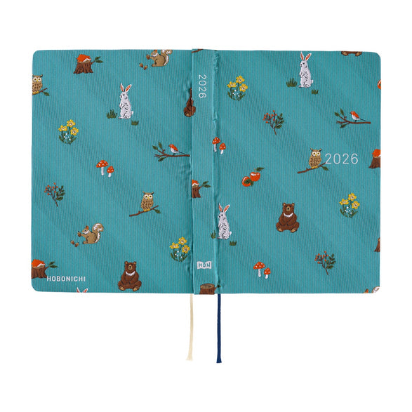 Pre-Order 2026 Hobonichi Techo HON (A5) Planner: Bow & Tie | In The Forest