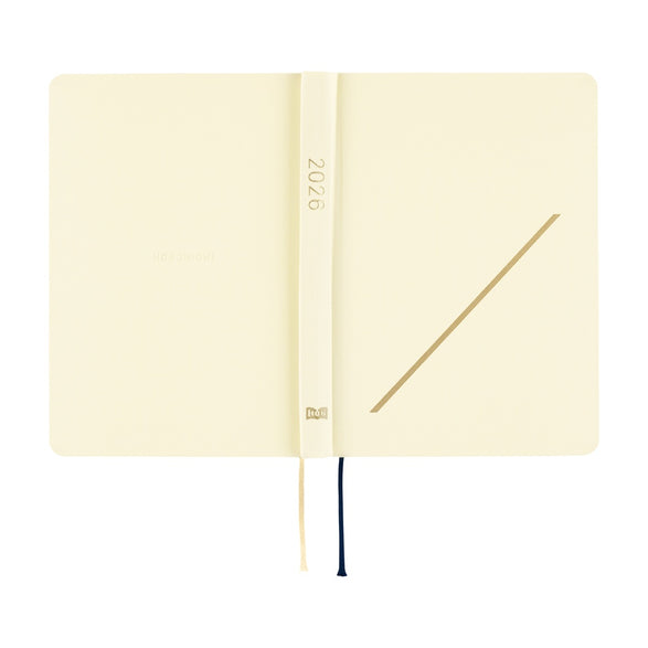 Pre-Order 2026 Hobonichi Techo HON (A6) Planner: Ivory Slash