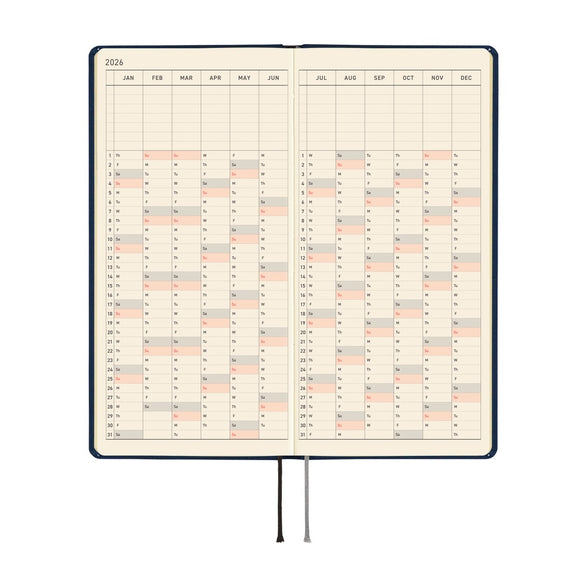 2026 Hobonichi Techo Weeks Mega Planner: Cosmo Blue