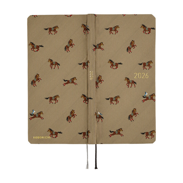 2026 Hobonichi Weeks Planner: Bow & Tie | Galloping Horses