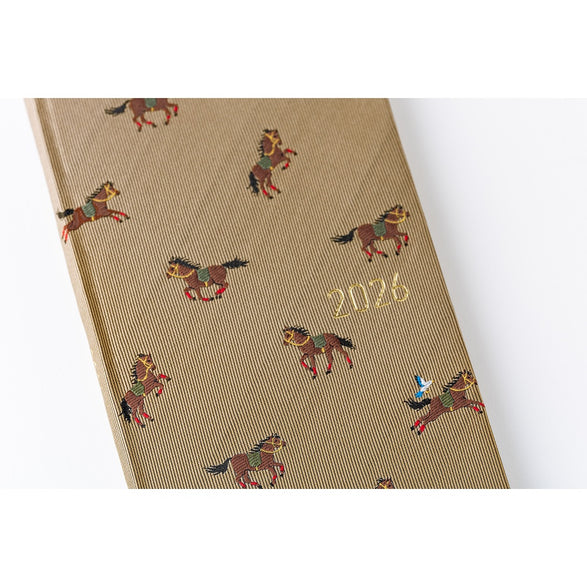 2026 Hobonichi Weeks Planner: Bow & Tie | Galloping Horses