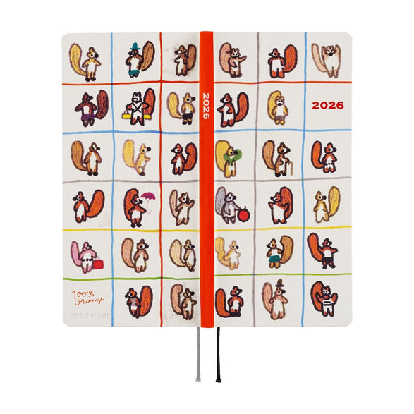 2026 Hobonichi Weeks Planner: 100% Orange | Squirrel's Moving Day