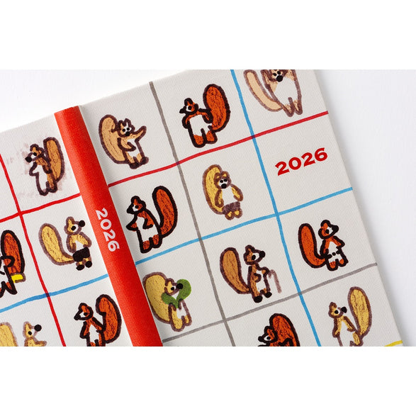 2026 Hobonichi Weeks Planner: 100% Orange | Squirrel's Moving Day