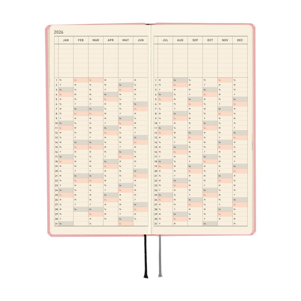 2026 Hobonichi Techo Weeks Planner: Strawberry Milk