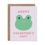 Hoppy Valentine's Day Frog Card