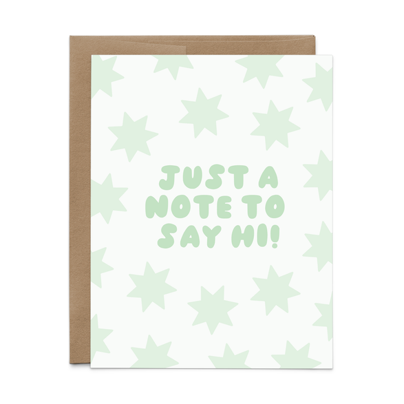 Just A Note To Say Hi The Paper + Craft Pantry