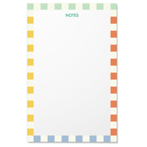 Large Checkered Notepad