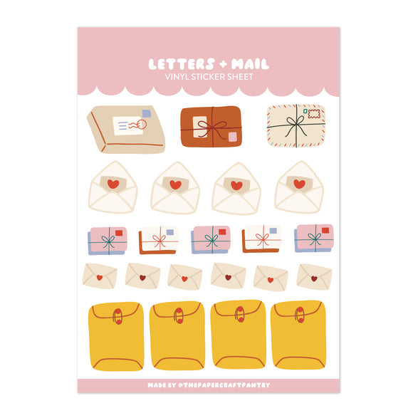 Letters + Mail Sticker Sheet