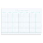 Weekly Notepad: Minimal Mint