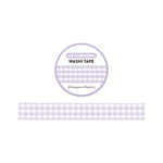 Lilac Gingham Washi Tape - 15mm
