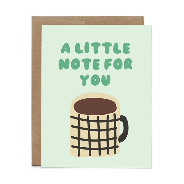 Little Note For You Mug Card