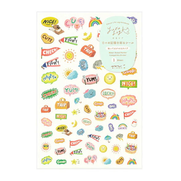 Feelings Yuru Log Sticker Sheet