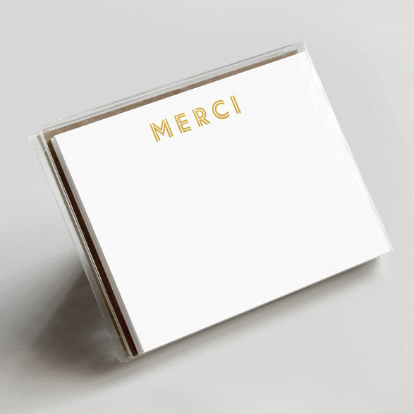 Merci Flat Note Set