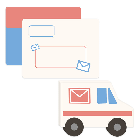 Mail Truck Letter Set