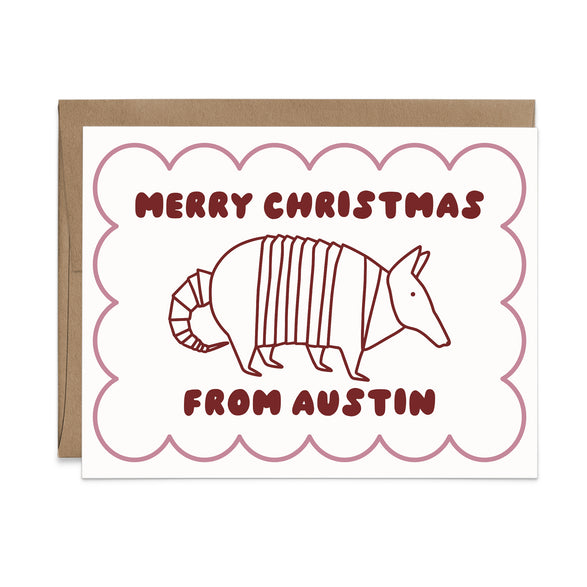 Merry Christmas From Austin Armadillo