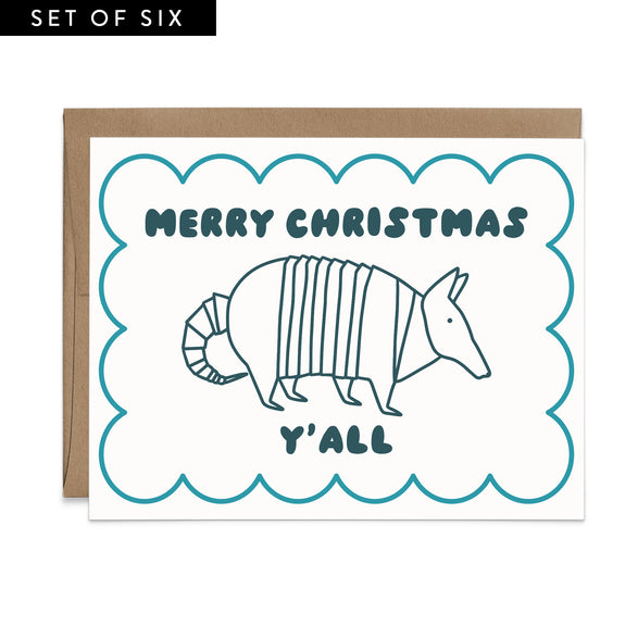 Merry Christmas Y'all Armadillo Boxed Set
