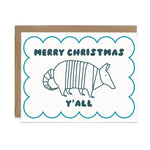 Merry Christmas Y'all Armadillo