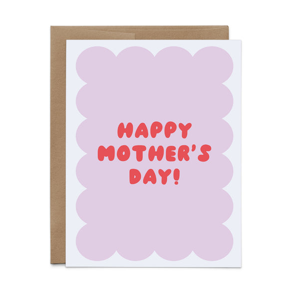 Happy Mother's Day Lilac Scallop