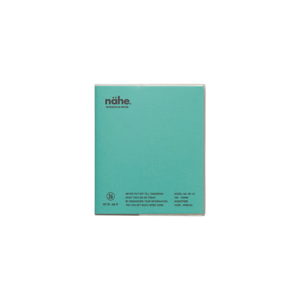2026 Nahe Monthly Mini Planner: Mint