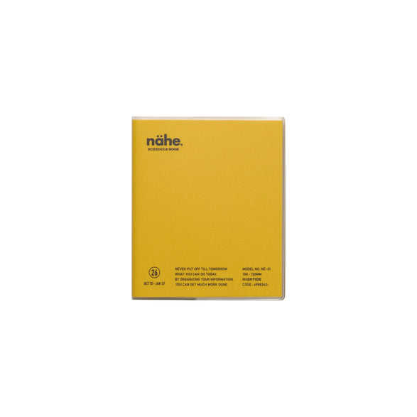 2026 Nahe Monthly Mini Planner: Yellow