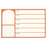 Weekly Notepad: Orange + Green