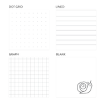 Green Color Block Multi-Paper Notebook