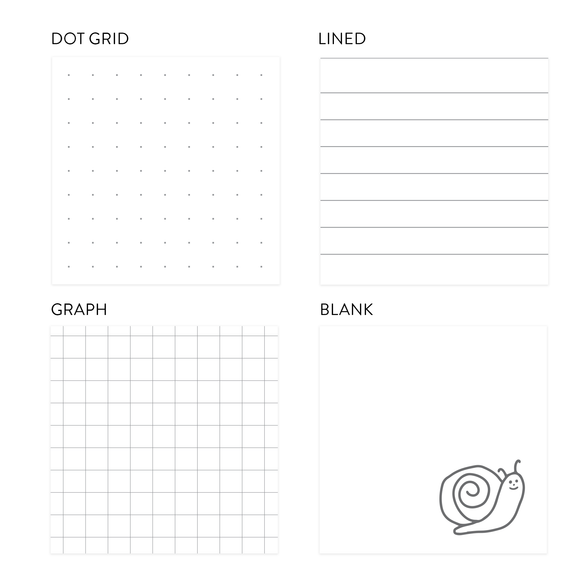 Green Color Block Multi-Paper Notebook