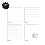 Pink Checkered Multi-Paper Notebook