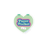 Paper Pocket Heart Box Sticker