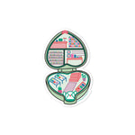 Paper Pocket Heart Shop Sticker