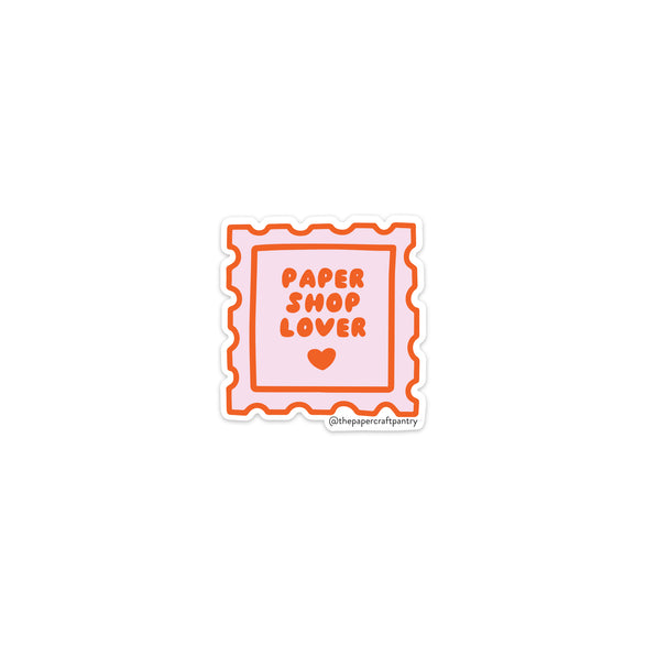 Paper Shop Lover Vinyl Sticker