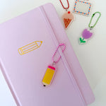 Pencil Paint Palette Bag + Journal Charm