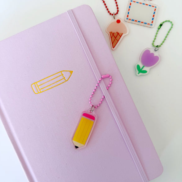 Pencil Paint Palette Bag + Journal Charm