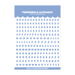 Periwinkle Alphabet Sticker Sheet