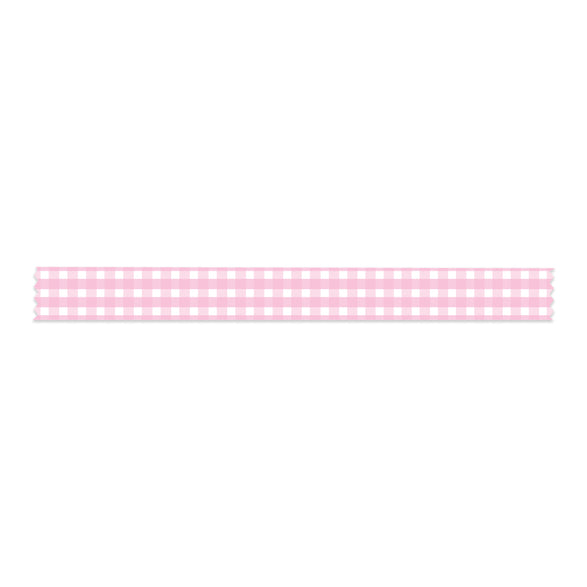 Pink Gingham Washi Tape - 15mm