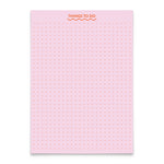 Pink + Red Dot Grid Notepad