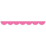 Bright Pink Scalloped Die Cut Washi Tape - 20mm