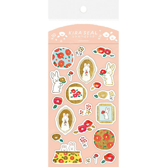 Furukawashiko Retro Rabbits Sticker Sheet