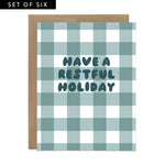 Restful Holiday Gingham Boxed Set