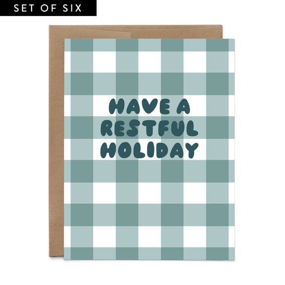 Restful Holiday Gingham Boxed Set