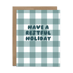 Restful Holiday Gingham