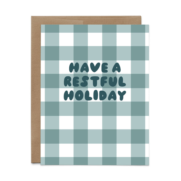 Restful Holiday Gingham