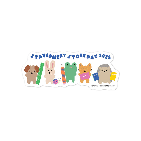 2025 Stationery Store Day Stationery Pals Vinyl Sticker