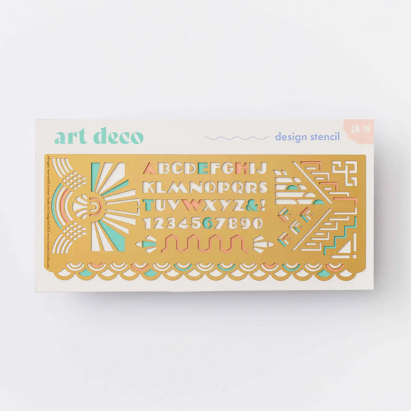 Art Deco Drawing Stencil