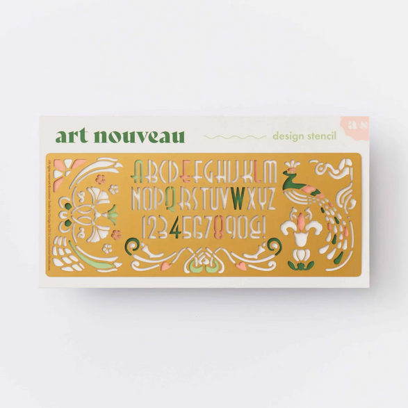 Art Nouveau Drawing Stencil