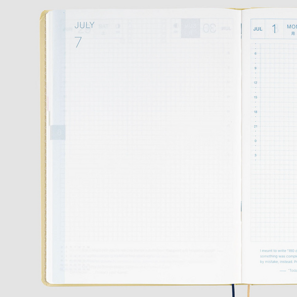 2025 Hobonichi Planner: Ivory Slash (A5)