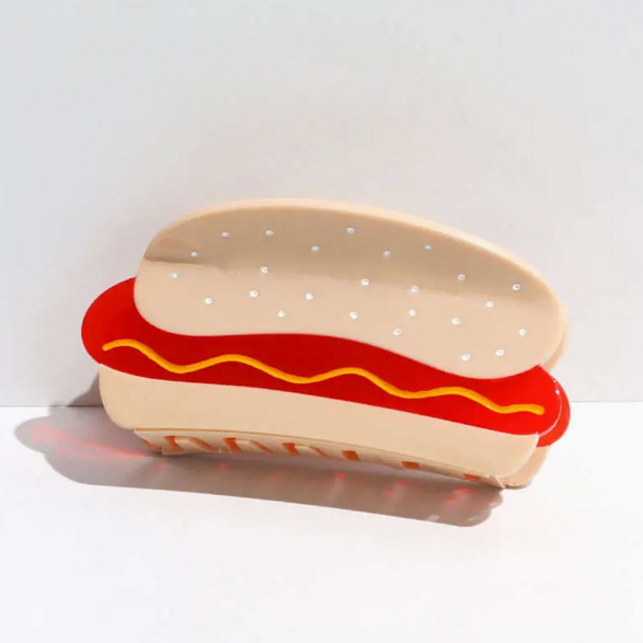 Hot Dog Claw Hair Clip