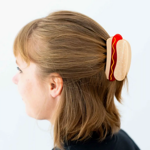 Hot Dog Claw Hair Clip