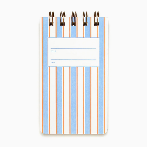 Lined Reporter Notebook - French Stripe