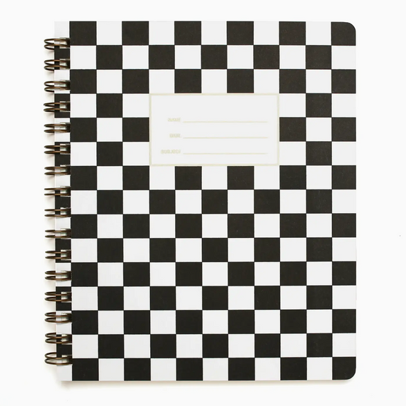 Lined Notebook: Checkered